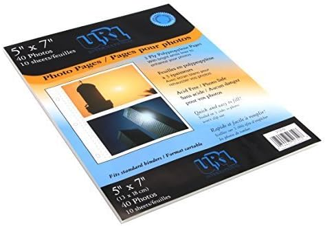 Album Refill Pages Fit 5-inch-by-7-inch Photos by Pinnacle Frame