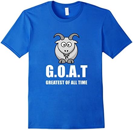 Men's G.O.A.T Greatest Of All Time Tshirt Medium Royal Blue