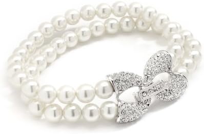 Breakfast At Tiffanie's 2 Row Pearl Bracelet