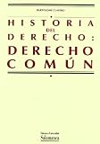 Historia del derecho: Derecho común