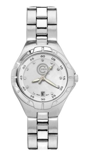 Chicago Cubs Pearl Woman's Bracelet Watch Mop Dial by LogoArt