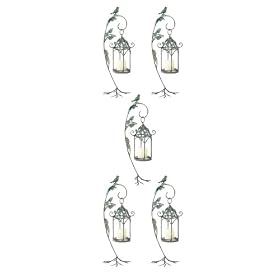 Verdigris Birdcage Style Candle Holder Set of 5
