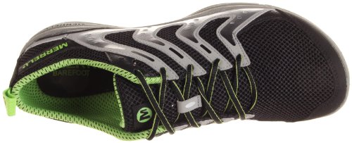 Merrell Men's Bare Access Black/Gecko Trainer J39319 12 UK