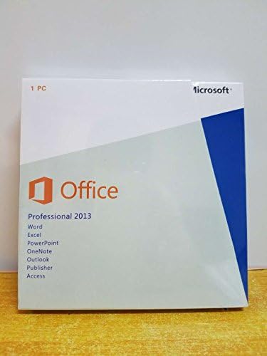 Microsoft Office 2013 - Full Proffessional Version Product Key Card for 1 User (32&64 Bit)