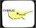 Decorated Mouse Pad with map, nicosia, vector