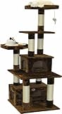 Go Pet Club Cat Condo, 67-Inch, Brown
