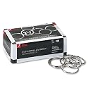 Acco Metal Book Rings, 1-1/2in Diameter, 100 Rings Per Box (ACC72204)