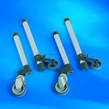 Invacare Corp Swivel Wheels With Glide Tips - Pack Of 4 - Model 6272