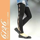 (6126) サイドレースデザインレギンス[CHARISMA MODAL W/LACE] F2710 ブラック 並行輸入品の画像