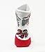 Donegal Bay DB Fan Gear NCAA Ohio State Buckeyes White & Red Quarter Socks
