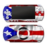 Puerto Rican Flag Design Decorative Protector Skin Decal Sticker for PSP Slim & PSP Lite PSP2000