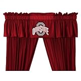 Sports Coverage OhioStDV Ohio State University Buckeyes Drapes and Valance