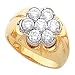 14K Two-Tone Gold Diamond Ring - 1.75 Ct. (ALSO AVAILABLE WITH GEMSTONES)