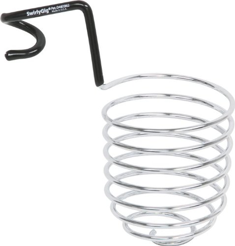 MusicalInstruments: Swirlygig Chrome Mic Stand Drink Holder, Fits 1 Inch Tubing