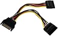 StarTech.com PYO2SATA 6in SATA Power Y Splitter Cable Adapter - M/F