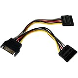 StarTech.com PYO2SATA 6in SATA Power Y Splitter Cable Adapter - M/F