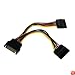 StarTech.com PYO2SATA 6in SATA Power Y Splitter Cable Adapter - M/F