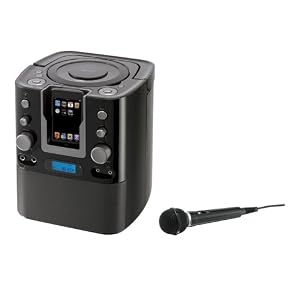 iLive Karaoke Machine with iPod Dock (Black)