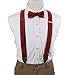 EFCB.01 Various Paisley Microfiber Y-Back Suspender With Match Bowtie By Epoint