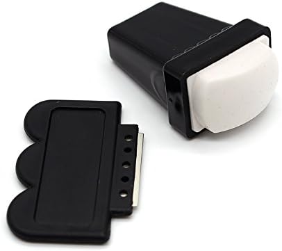 WellGoal Professional Manicure Nail Art Stamper And Scraper Set--Black with White