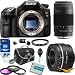 Sony Alpha 16.1 MP Exmor APS HD CMOS Sensor DSLR with Translucent Mirror Technology and 3D Sweep Panorama with Sony 75-300 Lens, Sony 50mm f1.8 Lens BUNDLE with 16GB SD Card, Spare Battery, Case, Filters + More!