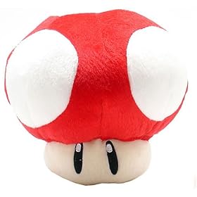 Super Mario Brothers: Red Mushroom 6 Inch Plush Doll