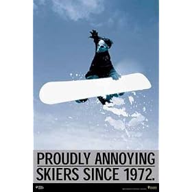 Proudly Annoying Skiers Since 1972 - 24x36 - ART PRINT / POSTER
