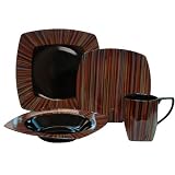 222 Fifth Brasilia Dinnerware Set, Service for 4 by 222 Fifth