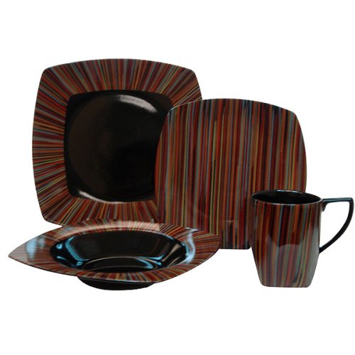 222 Fifth Brasilia Dinnerware Set, Service for 4 by 222 Fifth
