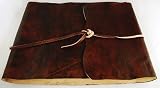 AzureGreen BBBCEAR Ancient Earth Scrolls Leather Blank Book With Cord