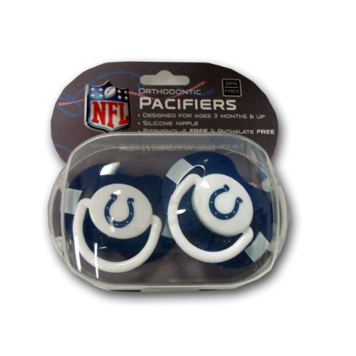 Baby Fanatic 2-pack Pacifiers - Indianapolis Colts