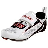 Pearl iZUMi TRI Fly III Carbon Cycling Shoe,White/True Red,45 M EU (US Women's 11.5 M/US Men's 11 M)