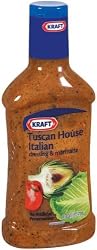 Kraft Tuscan House Italian Dressing & Marinade, 16-Ounce Plastic Bottles (Pack of 6)