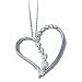 Floating Heart Diamond Pendant Necklace