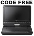 SONY DVP-FX970 9" Codefree Multi Zone All Region Free Portable DVD Player ALL ZONE DVD. DVD Region 0123456 PAL/NTSC 100~240V 50/60Hz Built-in 6 Hour Battery Multi System PAL/NTSC/SECAM DivX XviD AVi from CD DVD & USB