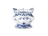 BLUE FLUTED FULL LACE LARGE SUGAR BOWL