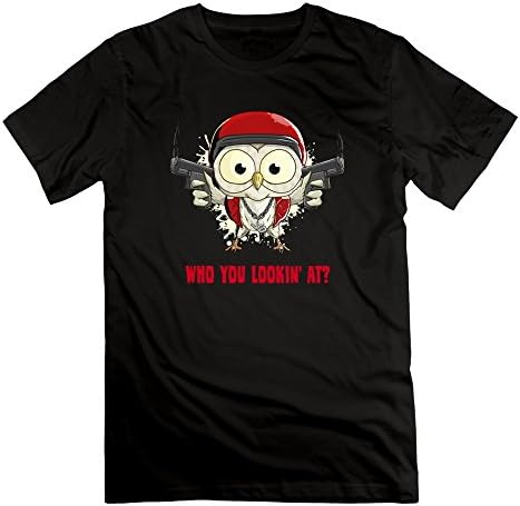 BOAO Men's Vanoss Gaming Whd You Lookin'At T-shirt Black M