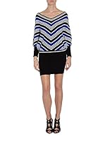 Vestido 141-RVIE.M (Negro / Azul)