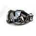 RAVS SKIBRILLE SNOWBOARDBRILLE SILVER FLASH LENS - HELMKOMPATIBEL- double Lens - goggle