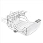 simplehuman KT1031 Flip-Top Dishrack