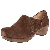 Dansko Women's Sienna Clog,Brown Suede,43 EU / 12.5-13 M US