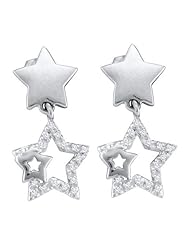 0.10CTW DIAMOND STAR EARRING