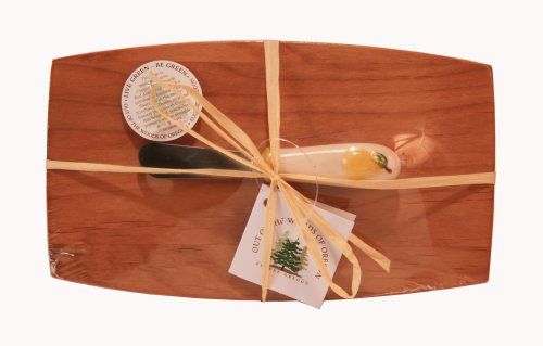 Out of the Woods of Oregon Pate Board with Yellow Pear Spreader