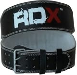 RDX Cow Hide Leather Weight lifting belt Fitness training Gym