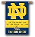 NCAA Notre Dame Championship Year Two-sided Banner