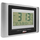 Atomic Digital Wall Clock With Temperature
