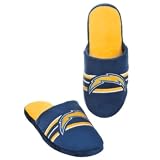 San Diego Chargers 2011 NFL Team Logo Stripe Slide Slippers House Shoes - Medium