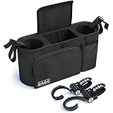 Dot&Dot Universal Stroller Organizer and Hooks - Stroller Accessories Pack