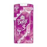 Gillette Daisy 3 , 8-Disposable Razors Package (Pack of 2)