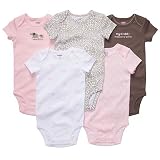 Carter's Pink & Brown 5-pk. Bodysuit BROWN/PINK 3 Mo